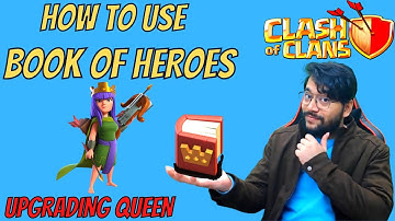 How To Use Book Of Heroes | Upgrading Queen #gaming #coc #trending #viral #youtube