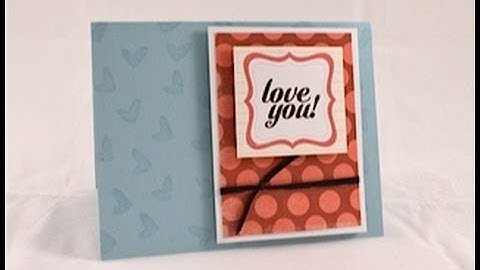 Card Video Tutorial - making a background using a small stamp