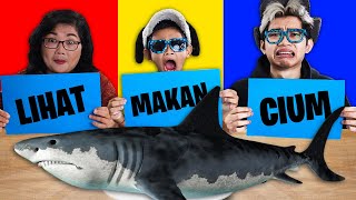 EXTREME MAKAN, CIUM, ATAU LIHAT SAJA! MAMA SAMPAI NANGIS, BOCIL KEGIGIT TARING IKAN BESAR MEGALODON!