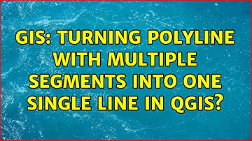 GIS: Turning Polyline with Multiple Segments into One Single Line in QGIS? (3 Solutions!!)