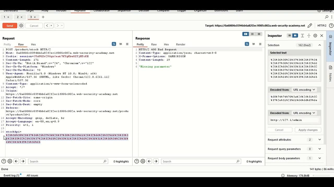 Ssrf with blacklist based input filter youtube