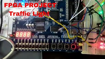 ▶️ FPGA PROJECT: TRAFFIC LIGHT IN THREE ROADS INTERSECTION UTILIZING THE GPIO OF ALTERA DE1 BOARD