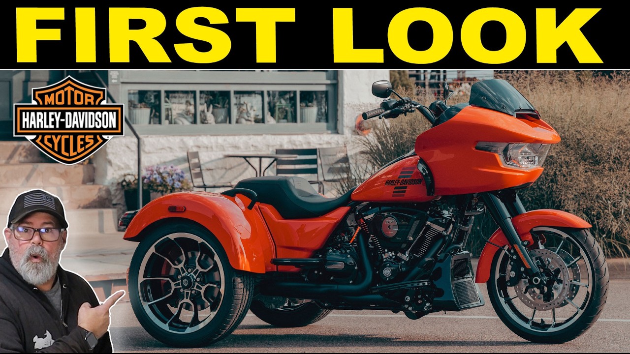 Первый взгляд на мотоцикл HARLEY-DAVIDSON ROAD GLIDE 3 TRIKE 2026 года!