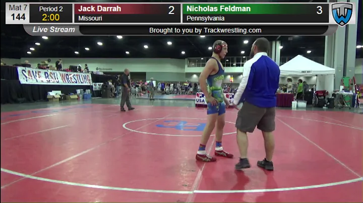 1147 Schoolboy 144 Jack Darrah Missouri vs Nicholas Feldman Pennsylvania 8571399104