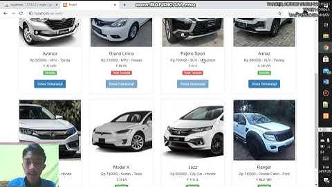 UAS Pemrograman, Hasil Pembuatan Aplikasi Rental Mobil, By : Faroeq Althof Nuru F, 191021400065