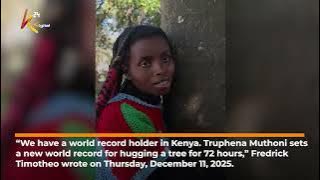 Kenyans rally for Muthoni’s 72-hour tree-hugging feat