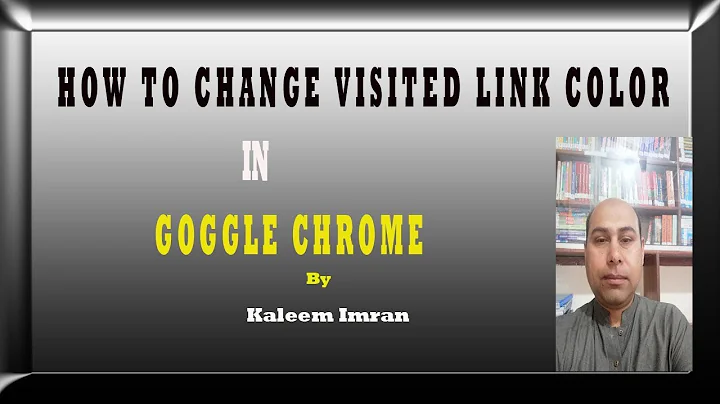 change color of visited link in google chrome