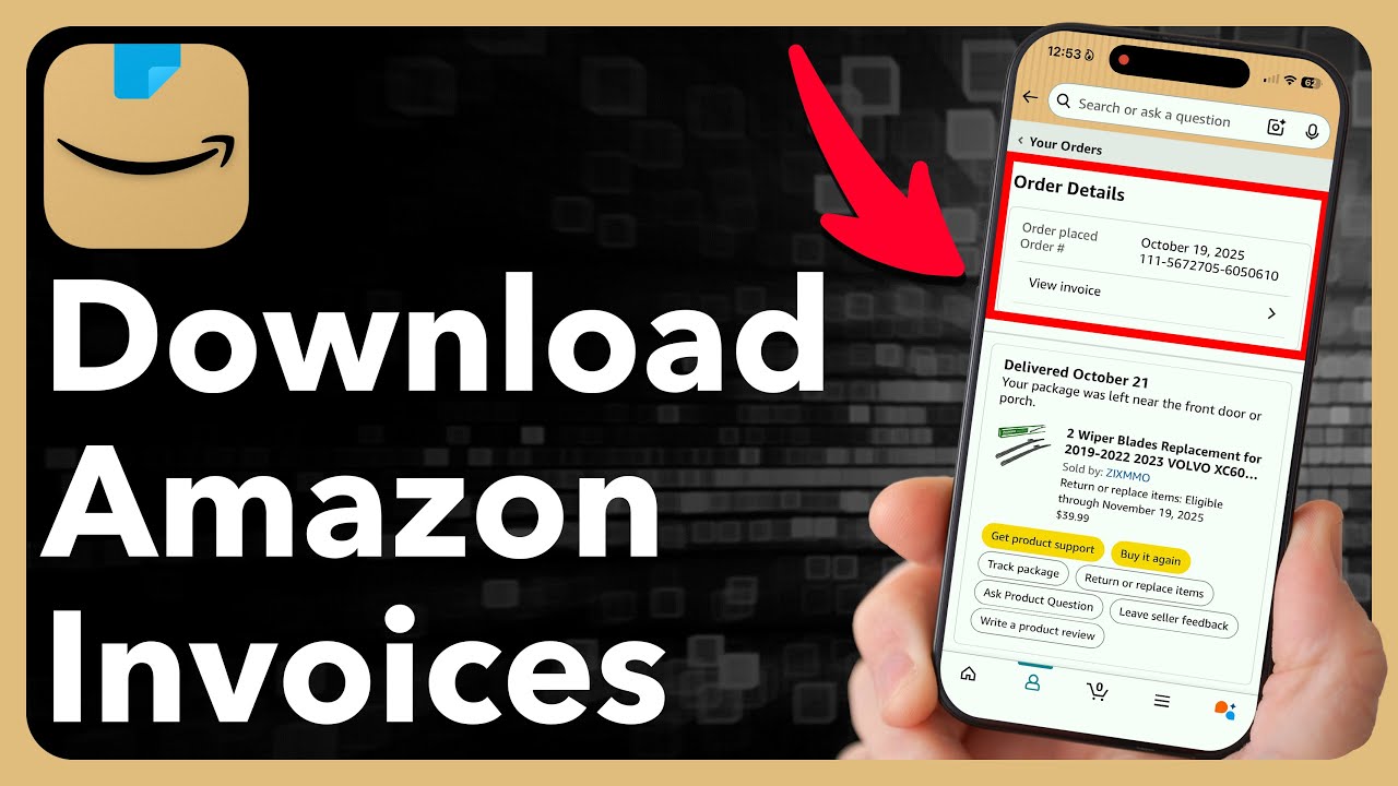 How To Download Invoices From Amazon - YouTube