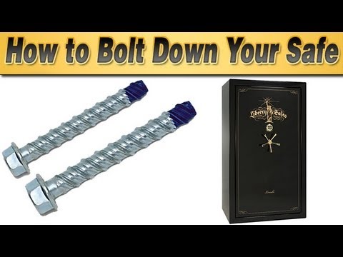 How To Bolt Down Your Safe Youtube
