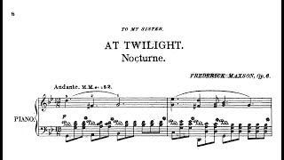 Frederick Maxson Nocturne At Twilight, Op.6