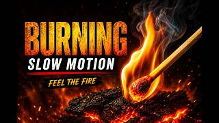 Burning Flames in Slow Motion | Relax &amp; Feel Calm