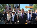 Президент Кыргызстана возглавил «Бессмертный полк» в Бишкеке