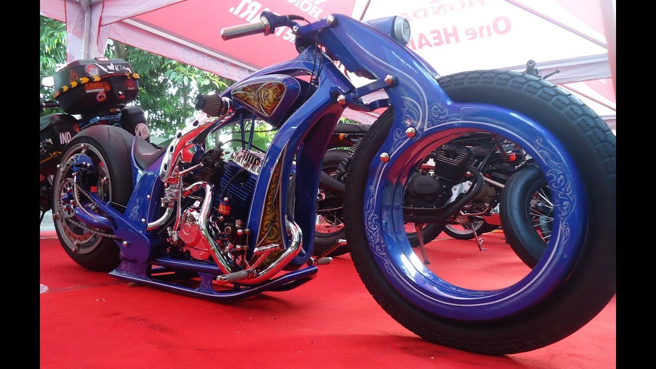  Modifikasi  Full Custom Chopper  Bobber Honda Tiger Hubless 