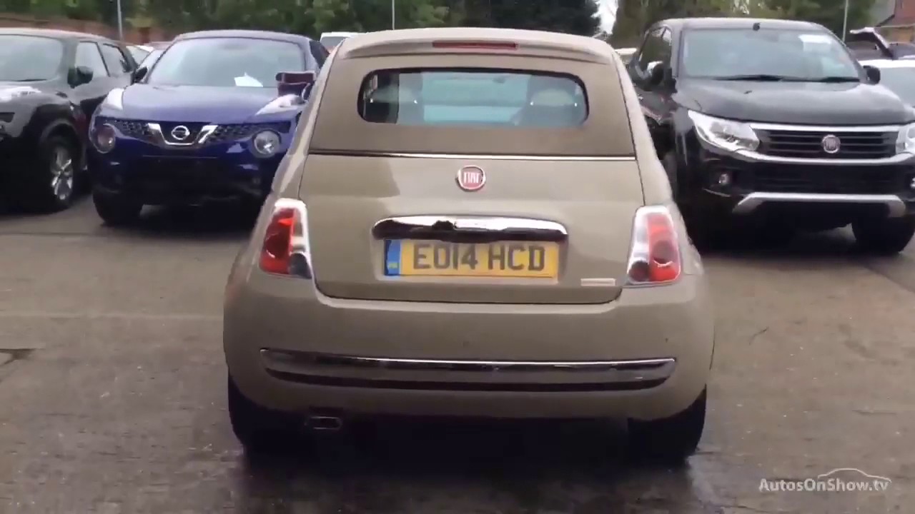 Fiat 500 C Lounge Beige 14 Youtube