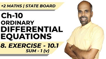 Class 12 | Ex - 10.1 | Sum No. 1(v) | Ordinary Differential Equations | State Board | ram maths