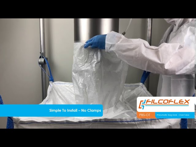 Hygienic inflatable Bulk Bag clamp seal in Poly Urethane. - Filcoflex