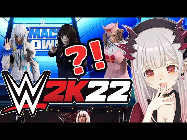 WWE2K22】VWWメンバーを作ってプロレスするわ！！！！！！！【周防 
