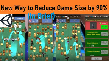 Reduce Unity Exported Build File Size Significantly|apk, aab, exe or ipa reduce MB by 90% | In Brief
