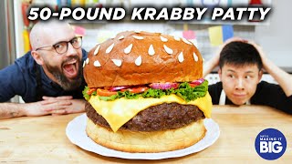 I Made A Giant Krabby Patty (ft. Babish Culinary Universe) • Tasty