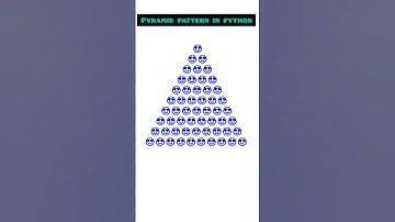 Pyramid pattern in python