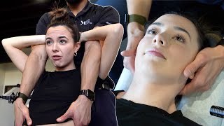 Getting Our Bones Cracked for The First Time  Merrell Twins