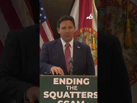 Florida Gov. Ron DeSantis signs bill against squatters