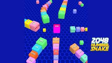 2048 number snake game || Cube Number Snake game #games