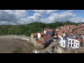 Drone footage of Robin Hood's Bay North Yorkshire