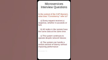 #21 #Microservices #Interview #Questions #shorts #cap_theorem