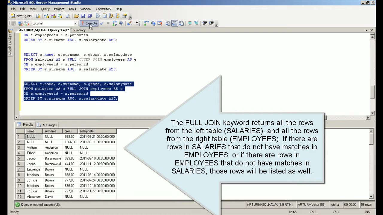 SQL Tutorial. Full SQL course for beginners: JOINS (Lesson 5) - YouTube