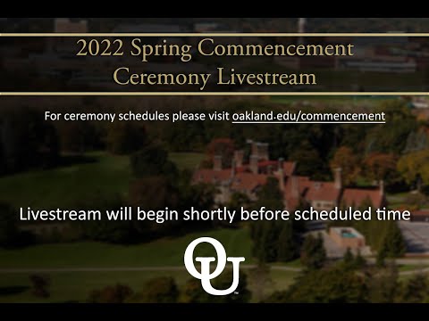 Spring 2022 Commencement; Thursday, April 28, 2022, 6pm EDT/22:00 UTC