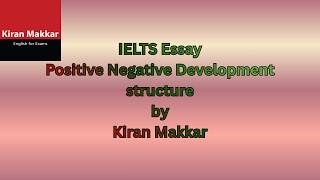 17 August Positive Negative essay Structure  class