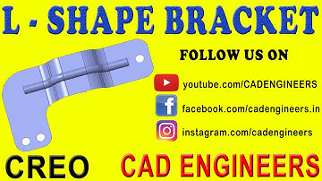 Surface design (L-Shape Bracket) in Creo Parametric 3.0