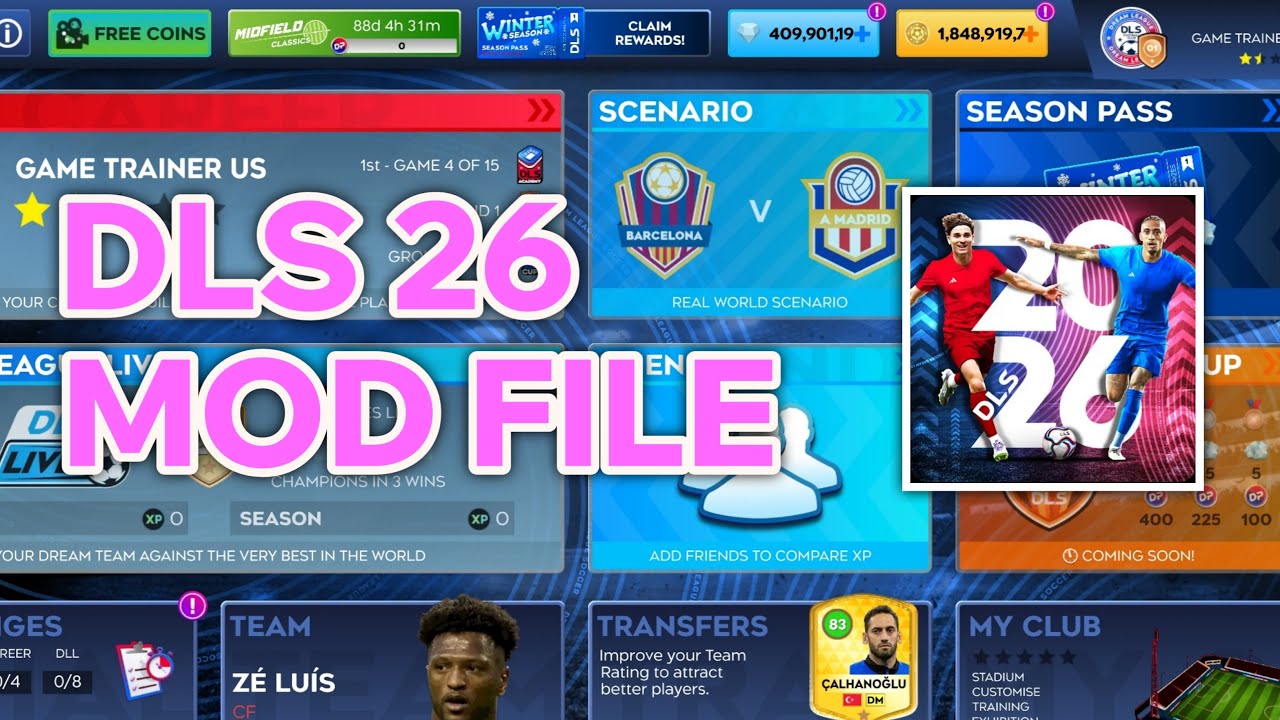 DLS 26 APK v13.040 | Полное руководство по Dream League Soccer 2026
