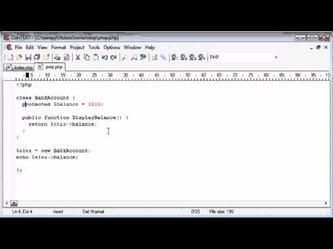 Beginner PHP Tutorial   193   public, private, and protected