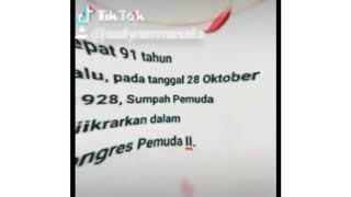 Video tiktok Sumpah Pemuda