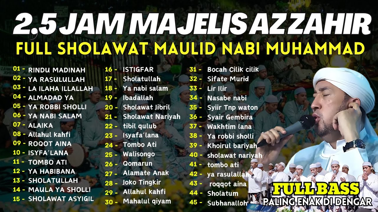 AZZAHIR BERSHOLAWAT maulid nabi Full Album Sholawat Majelis Az Zahir 2025