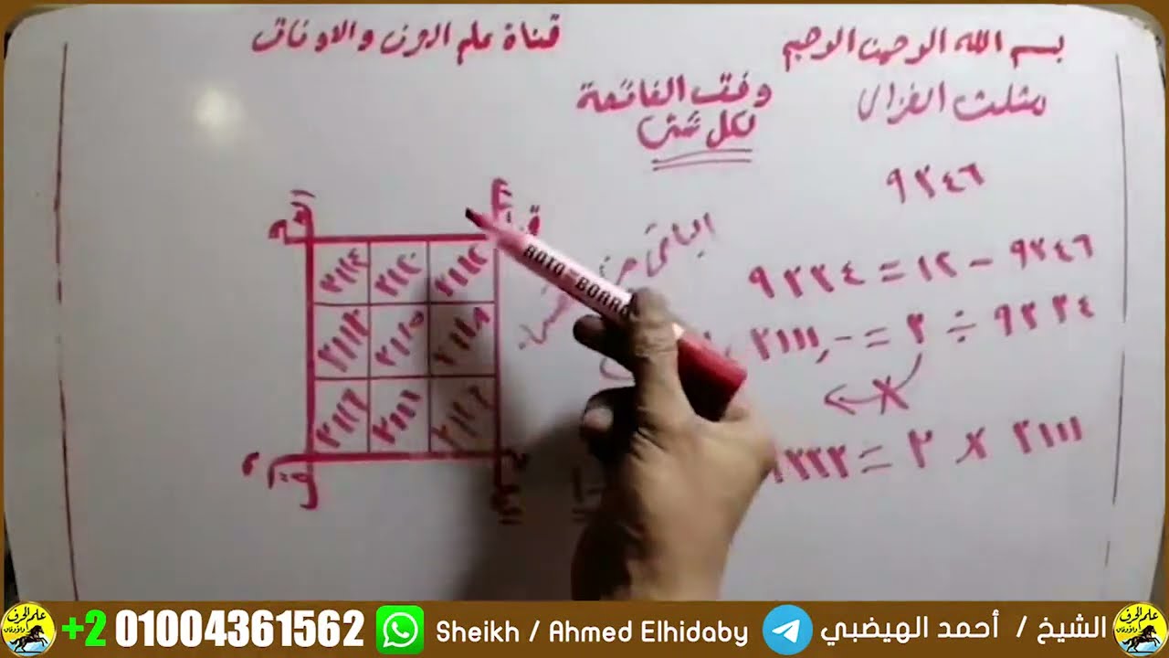 الفاتحه لكل شي بمثلث الغزالي