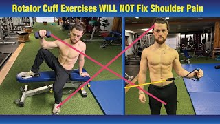 Rotator Cuff Exercises WILL NOT FIX Shoulder Pain - (LEARN WHY?) - Avoid Surgery!