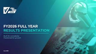 VOLEX PLC - Full Year Results for the Year Ended 31 March 2026