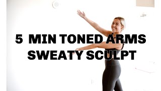 Get sculpted and toned arms // 5 min no equipment
