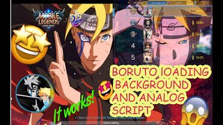 Boruto Loading Background and Analog in Mobile Legends