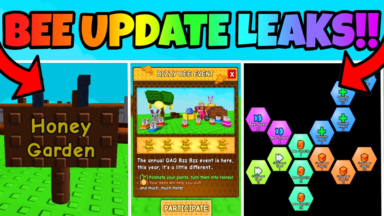 Vizzy Bee NEW BIZZY BEE UPDATE LEAKS! 🐝 (Honey Garden, Bees, New Seeds & MORE ...