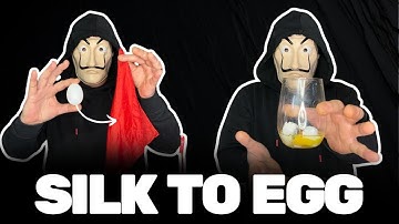 SILK IN REAL EGG 🪄 TRICK TUTORIAL #tricks #magic #foryou