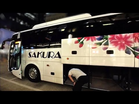 Osaka to Tokyo 9-hour Overnight Bus with 3 Bathroom Breaks🚽