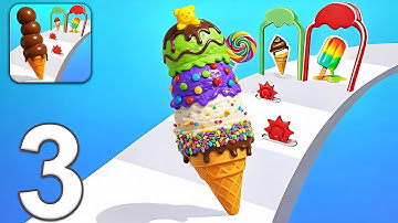 Stacky Ice Cream Runner - Gameplay Walkthrough Part 3 (Android, iOS)