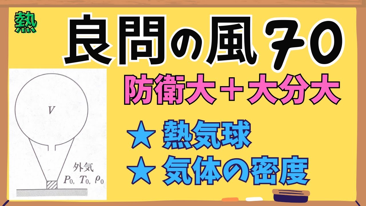 【高校物理】『良問の風』解説70〈熱〉熱力学