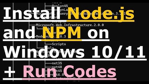 install node js windows 11