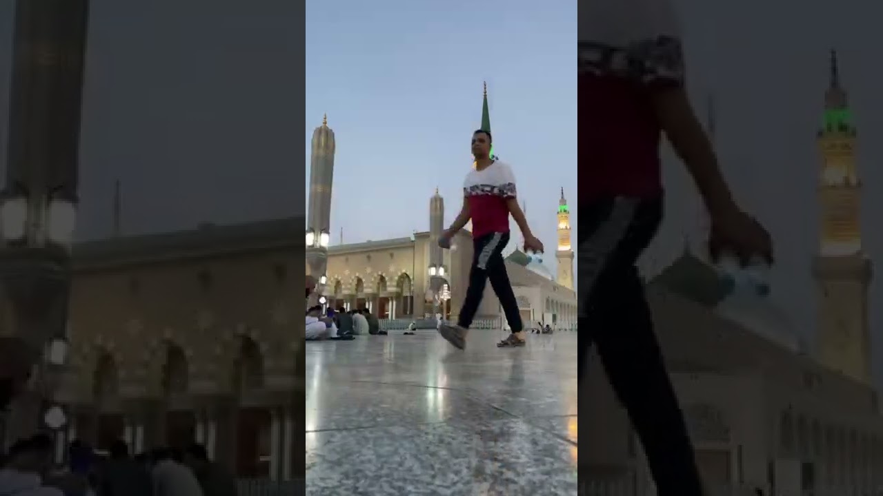 أذان المغرب المؤذن محمد قصاص من ساحات المسجد النبوي يوم 17 رمضان 1443 هـ