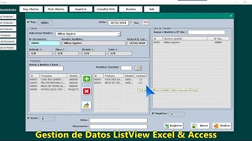 Proyecto de Gestión Excel & Access con ListView | MacroExcelVBA-Ag